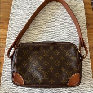 Louis Vuitton Monogram Crossbody Bag in Brown and Tan